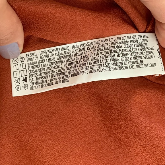 NWT Forever 21 Rust Color Mini Swing Skirt - Picture 9 of 11